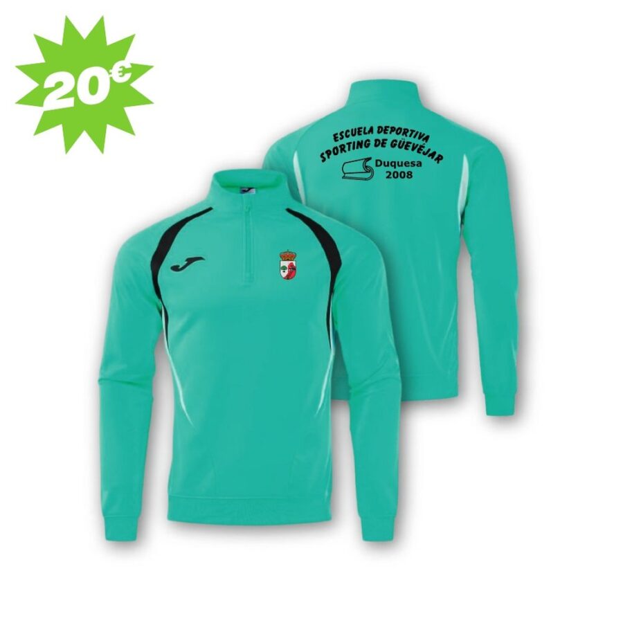 Sudadera media cremallera Sporting de Güevéjar